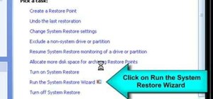 Remove viruses from a Windows PC with System Restore