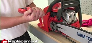 Install a locked sprocket plate on a chainsaw