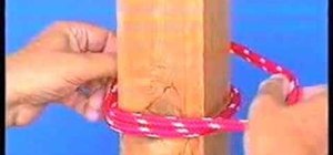 Tie the clove hitch knot