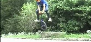 Do 180 and 360 spins on your unicycle