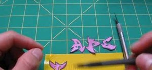 Make decorative graffiti letters from duct tape