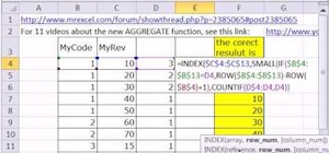 Use AGGREGATE instead of SMALL in Microsoft Excel 2010
