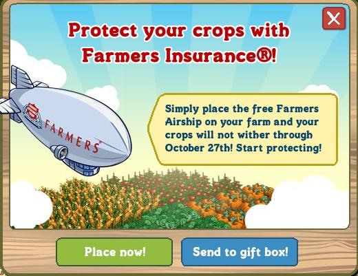 FarmVille Farmers Insurance Promotion
