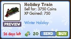 Holiday Buildings, Train, Gypsy Horse Released and Unwither Ring!