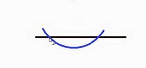 Draw a perpendicular line from a point not on line
