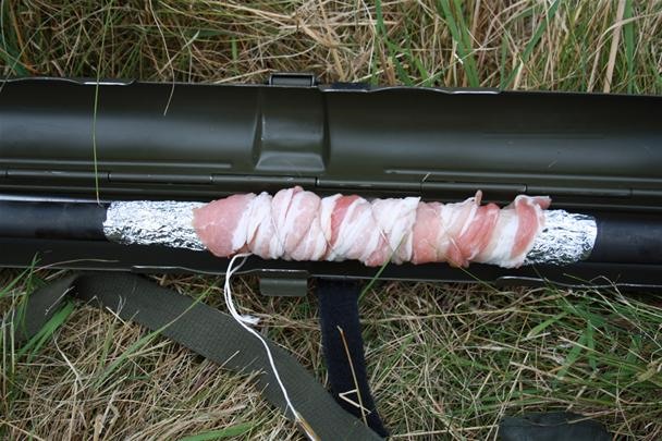 Machine Gun + Bacon + 250 Rounds Ammo = Good Ol' American Breakfast