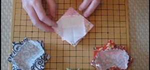 Make an origami candy dish