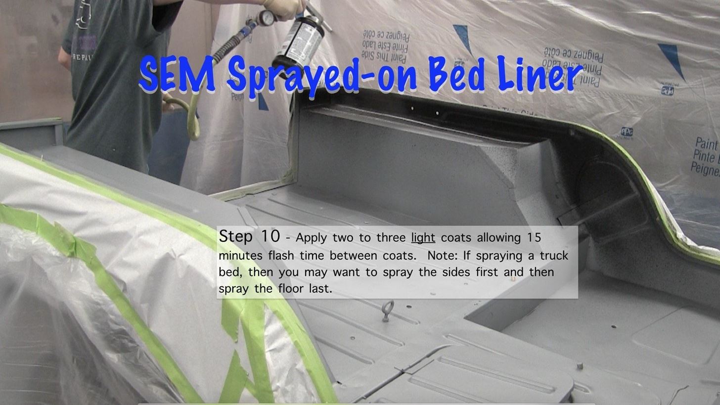 How to Apply Sprayed on Bedliner