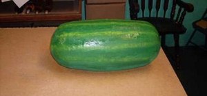 Make a paper mache watermelon