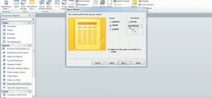 Use the Report Wizard in Microsoft Access 2010