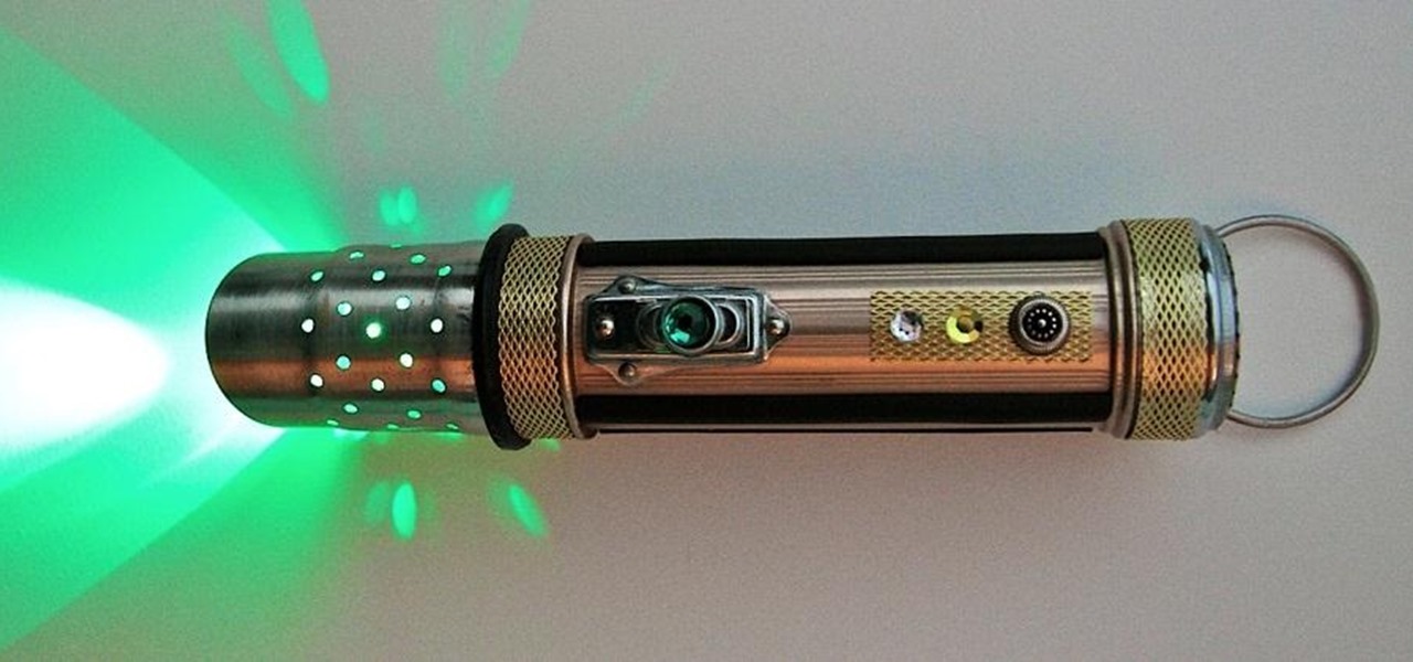 Turn a Boring Old Flashlight into a Steampunk Star Wars Lightsaber