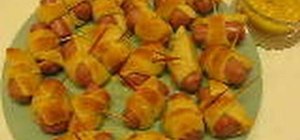 Make pigs in a blanket for a party with Betty