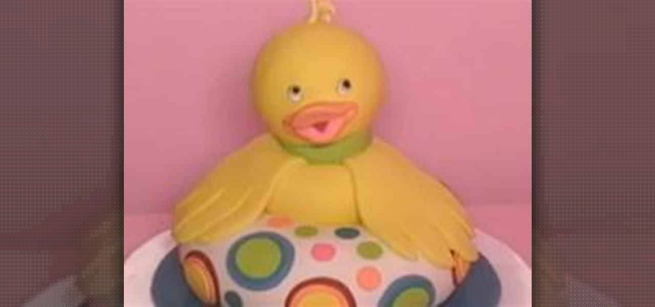 Make a 3D Baby Duck Cake with Fondant