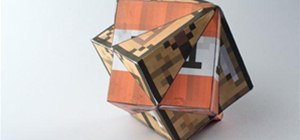 A Compound of Two Cubes with a Minecraft theme