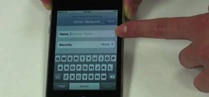 Access a WiFi wireless network on an iPod Touch