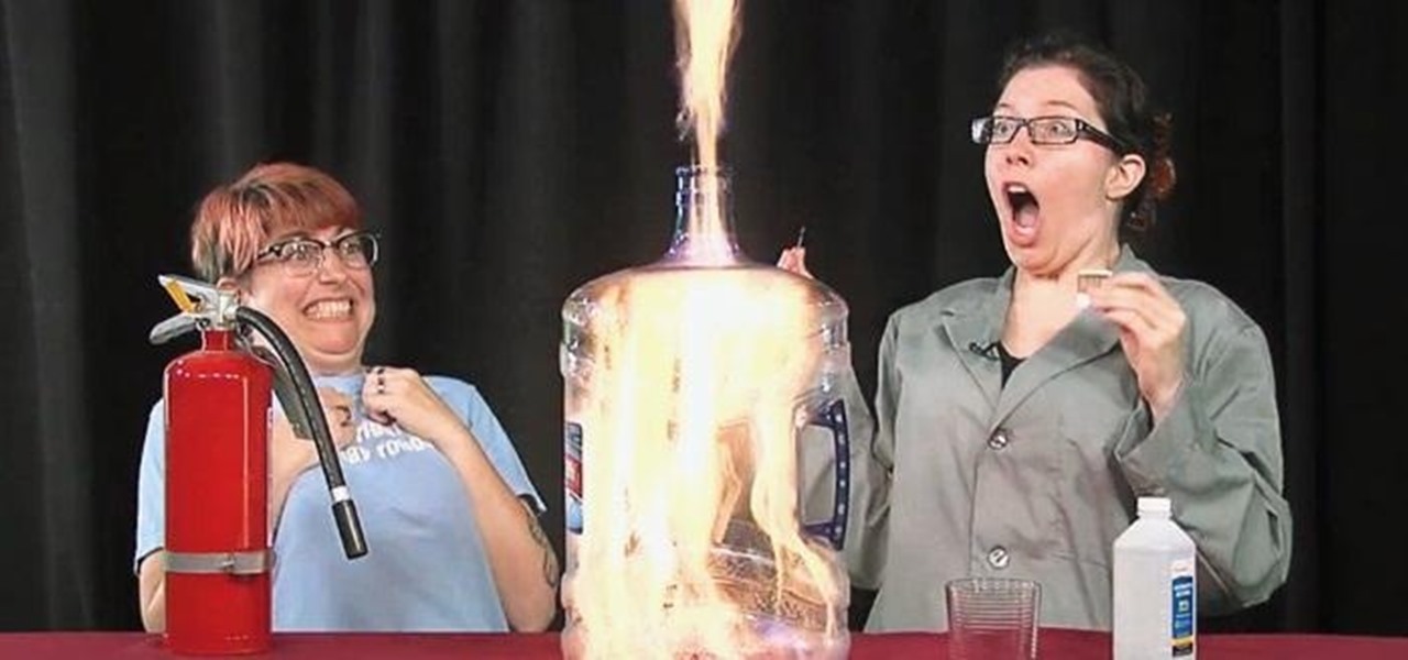 Shoot Fire from a Water Bottle Using Rubbing Alcohol and a Match