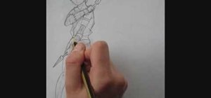 Sketch a manga-style ninja