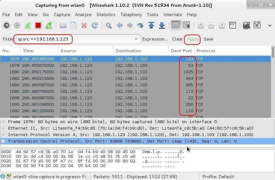 Hack Like a Pro: Digital Forensics for the Aspiring Hacker, Part 10 (Identifying Signatures of a Port Scan & DoS Attack)