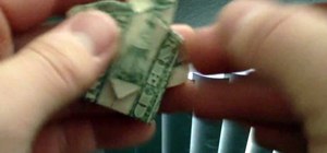 Fold a cute origami dollar bill shirt and tie