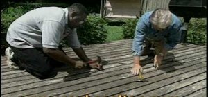 Clean and restore a weathered deck