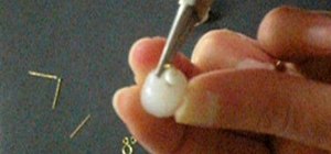 Bend a single jewelry loop for earrings or necklaces