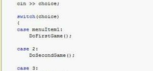 Use the switch statement in C++