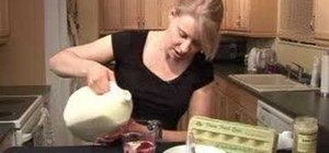 Make a raw organic strawberry milkshake