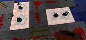 Build several different types of launch pads in the game Minecraft