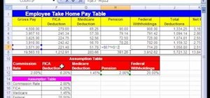 Use Excel spreadsheet setup & cell references