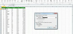 Create a basic PivotTable in Microsoft Excel 2010
