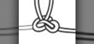Tie a Butterfly knot to create loops in rope midpoints