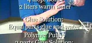 Make polymer putty with household materials