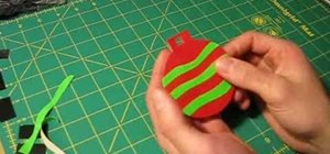 Make Christmas ornaments out of multicolored duct tape