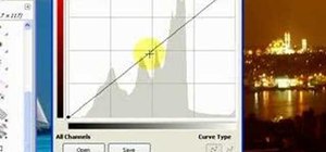 Improve night shots using curves in GIMP