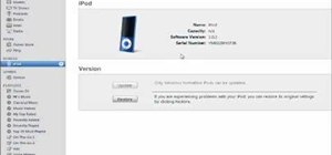 Reset and restore an iPod Nano 5G to factory settings