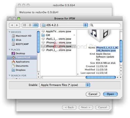 How to Jailbreak Any iOS 4.2.1 Device with Redsn0w 0.9.6b4 (iPhone, iPad or iPod Touch)