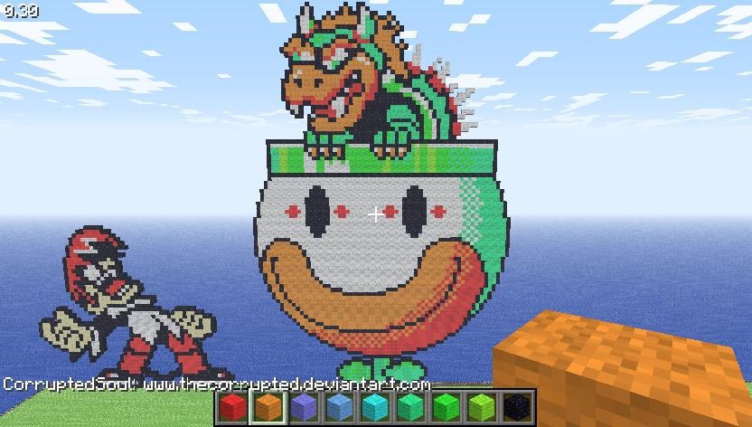 How To Make Pixel Art In Minecraft Minecraft Wonderhowto