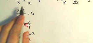 Solve a basic rational equation