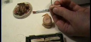 Make a miniature turkey for a dollhouse feast
