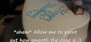 Get extra smooth frosting for decorating a cake and use brush embroidery
