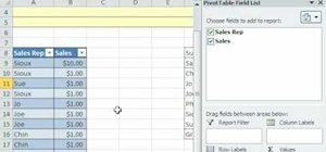 Change a pivot table's source data in Microsoft Excel