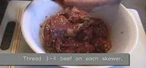 Make Laotian beef steak skewers with Kai