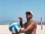 Serve overhand in volleyball