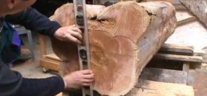 Build a beautiful cedar log bench using a chainsaw