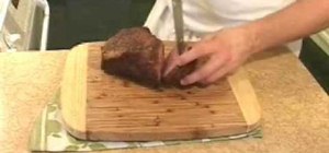 Carve roast beef properly