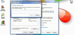 Use the System Restore tool in Microsoft Windows Vista