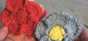 Crochet a pansy flower