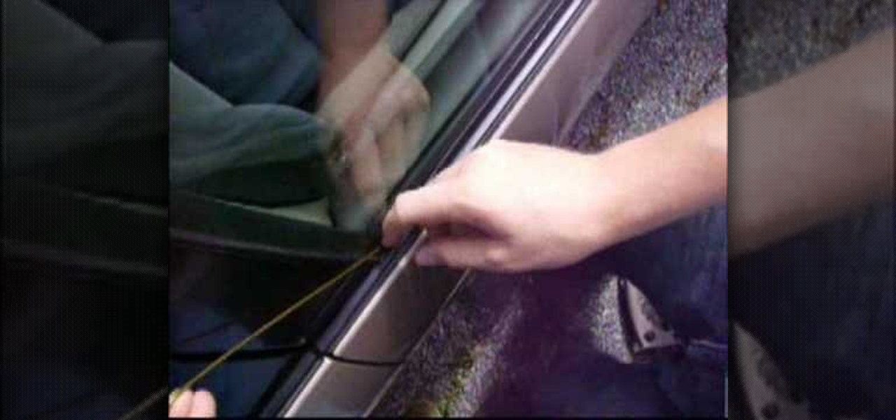 Unlock a Car Door with a Clothes Hanger