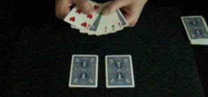 Perform the popular "whispers" card trick