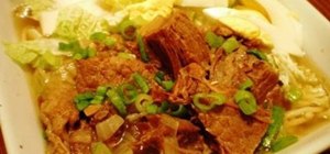 Make Filipino beef mami